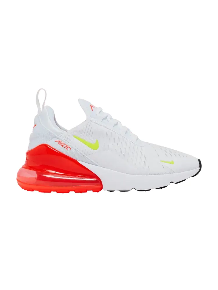 Кроссовки Nike Wmns Air Max 270 'White Bright Crimson Volt' — изображение 1 из 9, белый//яркий/черный