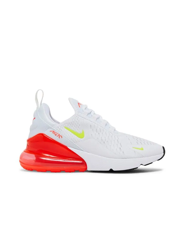 Кроссовки Nike Wmns Air Max 270 'White Bright Crimson Volt' — изображение 2 из 9, белый//яркий/черный