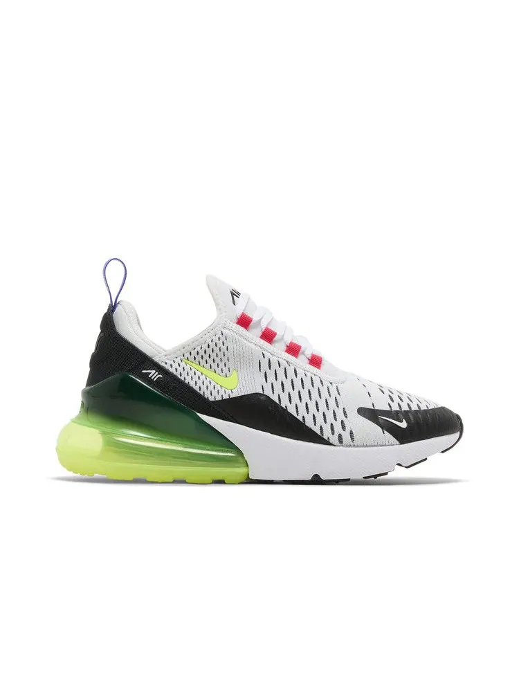 Кроссовки Nike Wmns Air Max 270 'White Volt Siren Red' — изображение 2 из 9, белый//светлый/красный