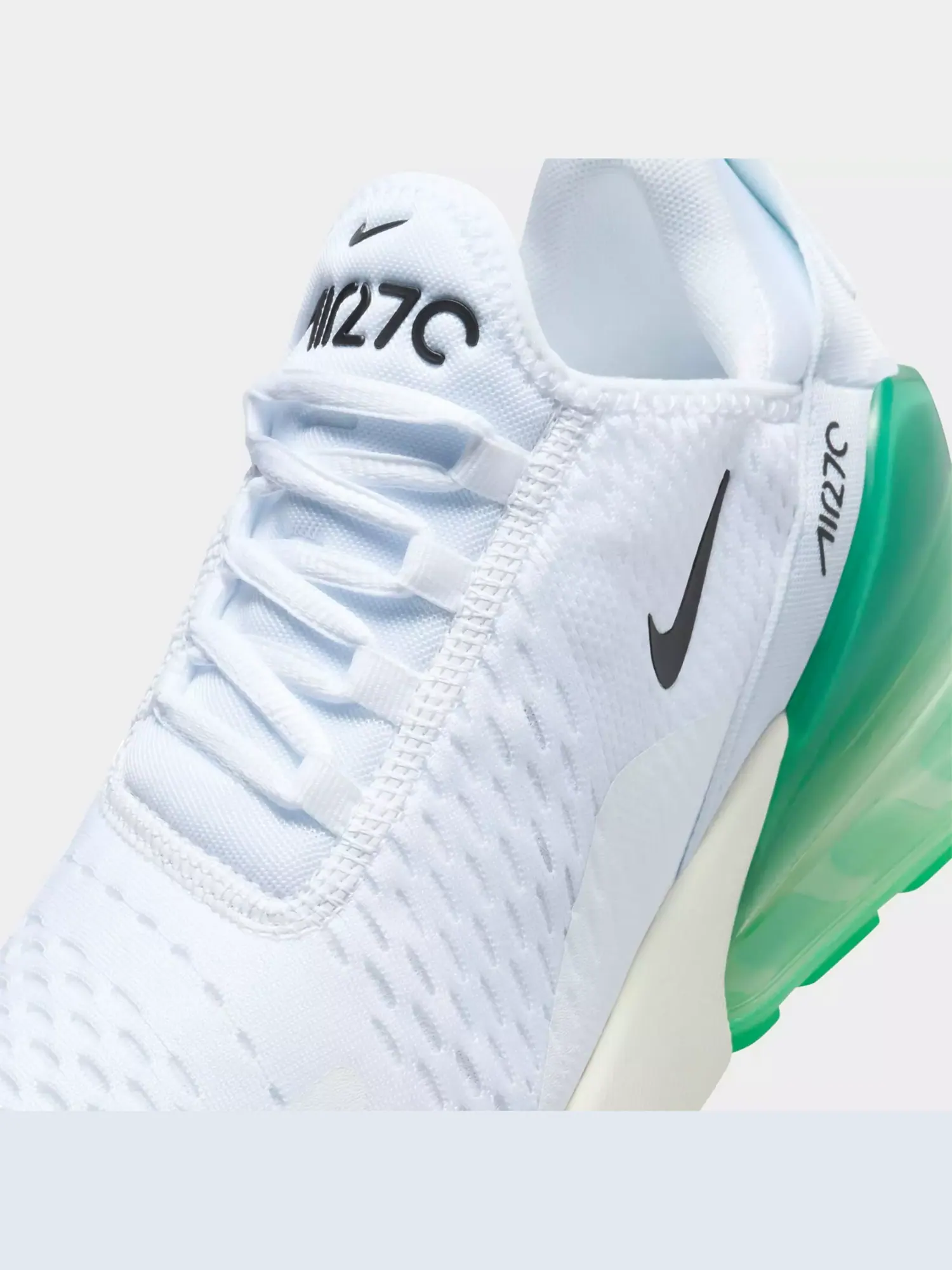 Кроссовки Nike Wmns Air Max 270 'White Stadium Green' — изображение 3 из 5, белый зеленый