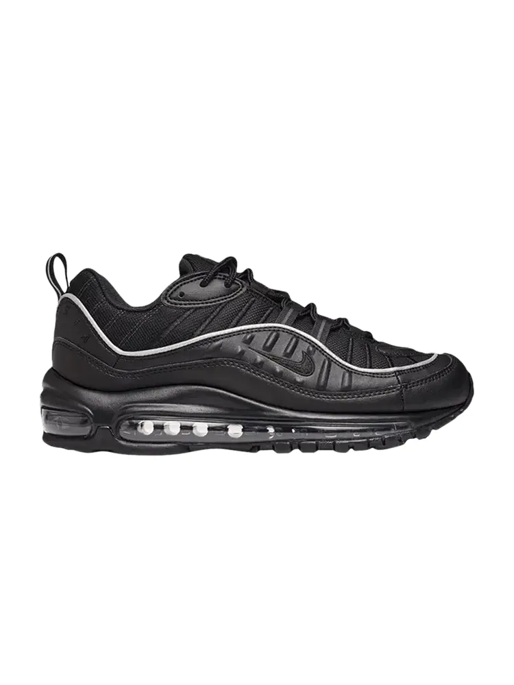 Кроссовки Nike Wmns Air Max 98 'Black' — изображение 1 из 1, черный/черный/черный