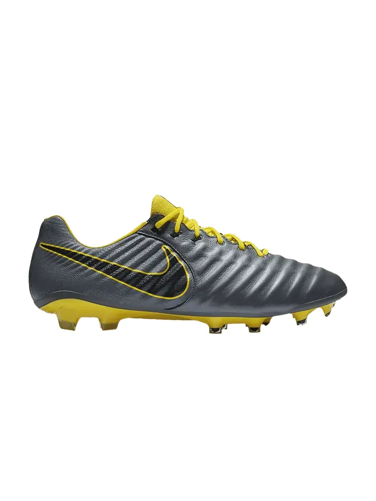 Кроссовки Tiempo Legend 7 Elite FG 'Dark Grey Opti Yellow' — изображение 1 из 1, темный серый желтый