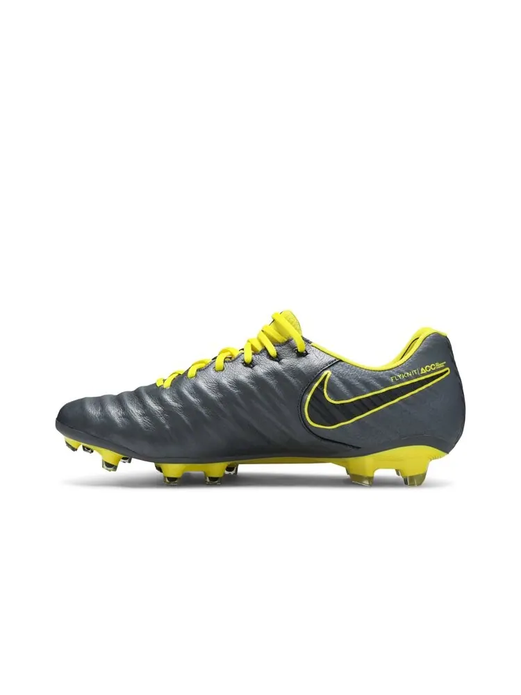 Кроссовки Nike Tiempo Legend 7 Elite FG 'Dark Grey Opti Yellow' — изображение 3 из 4, серый