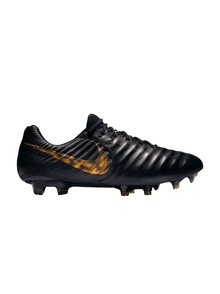 Кроссовки Tiempo Legend 7 Elite FG 'Black Gold' — изображение 1 из 1, черный золотистый