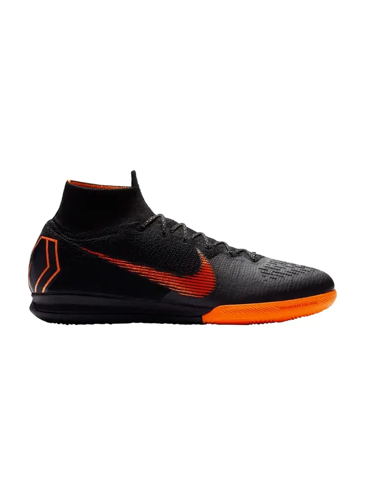 Кроссовки Nike Mercurial SuperflyX 6 Elite IC 'Black Orange' — изображение 1 из 1, черный