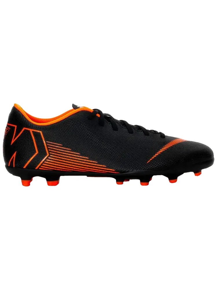 Кроссовки Nike Mercurial Vapor 12 Club FG MG 'Black Total Orange' — изображение 1 из 1, черный