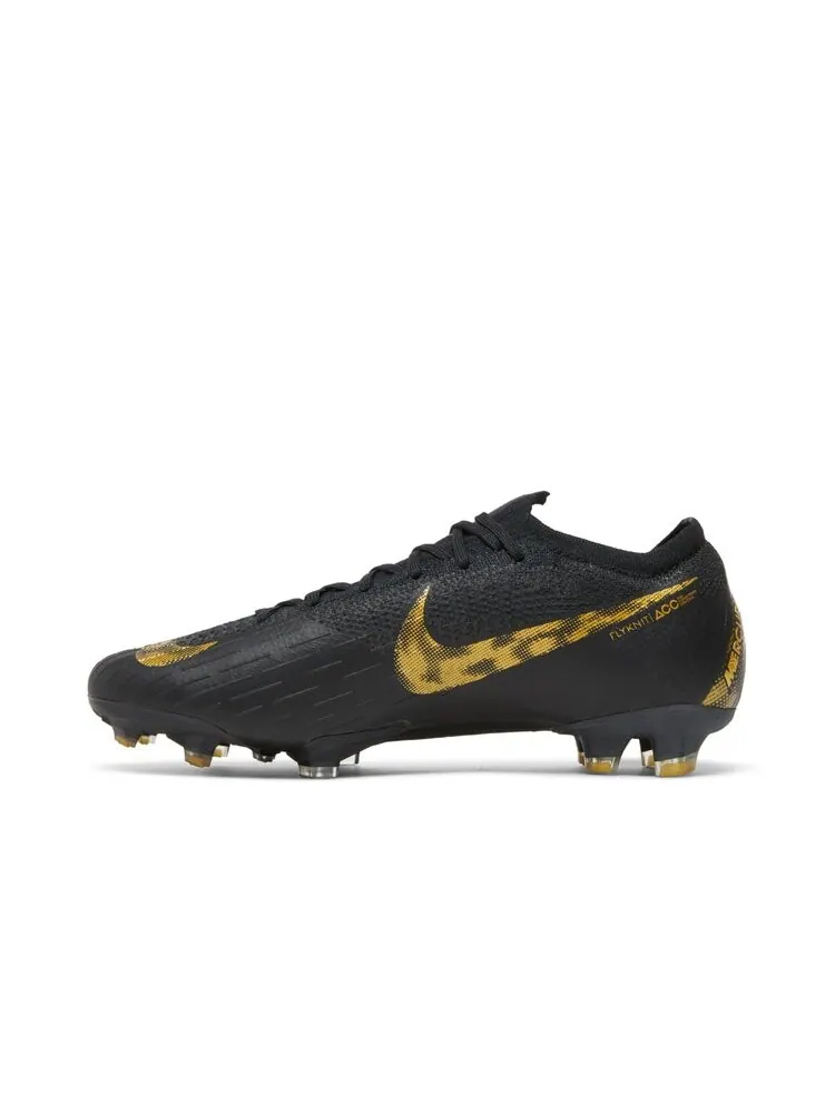 Кроссовки Nike Vapor 12 Elite FG 'Black Gold' — изображение 3 из 4, черный