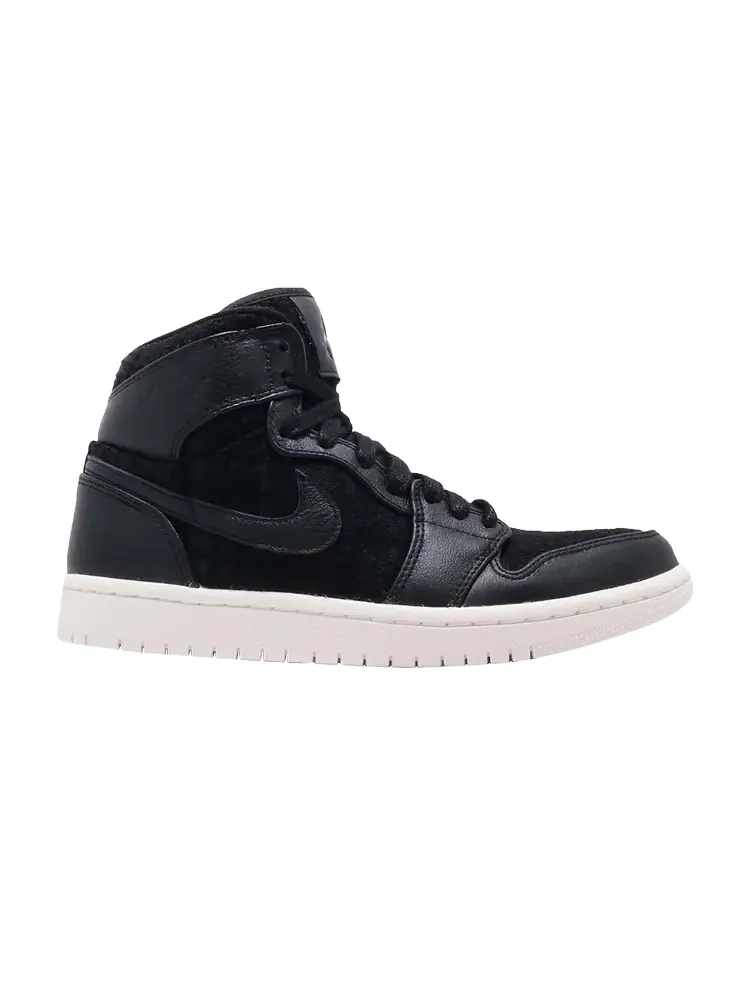 Кроссовки Air Jordan Wmns Air Jordan 1 Retro High Premium 'Black' — изображение 1 из 1, черный
