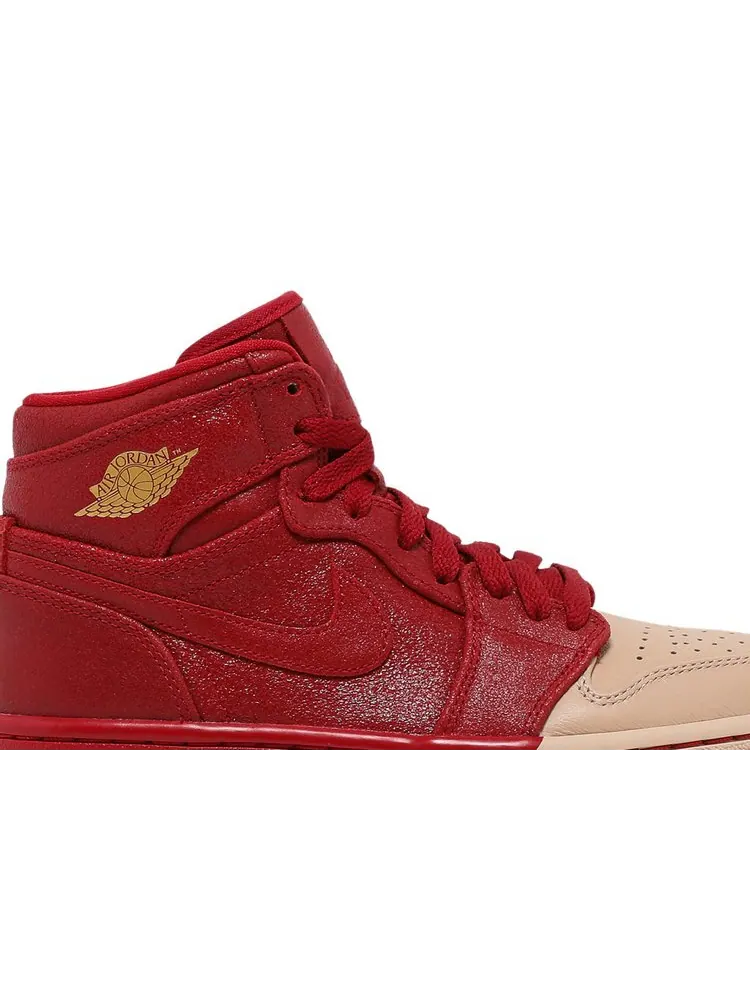 Кроссовки Air Jordan Wmns Air Jordan 1 Retro High Premium 'Dipped Toe' — изображение 2 из 4, красный