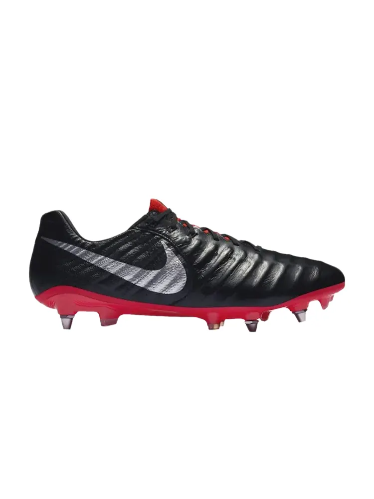 Кроссовки Nike Tiempo Legend 7 Elite SG Pro 'Black Metallic Silver' — изображение 1 из 1, черный