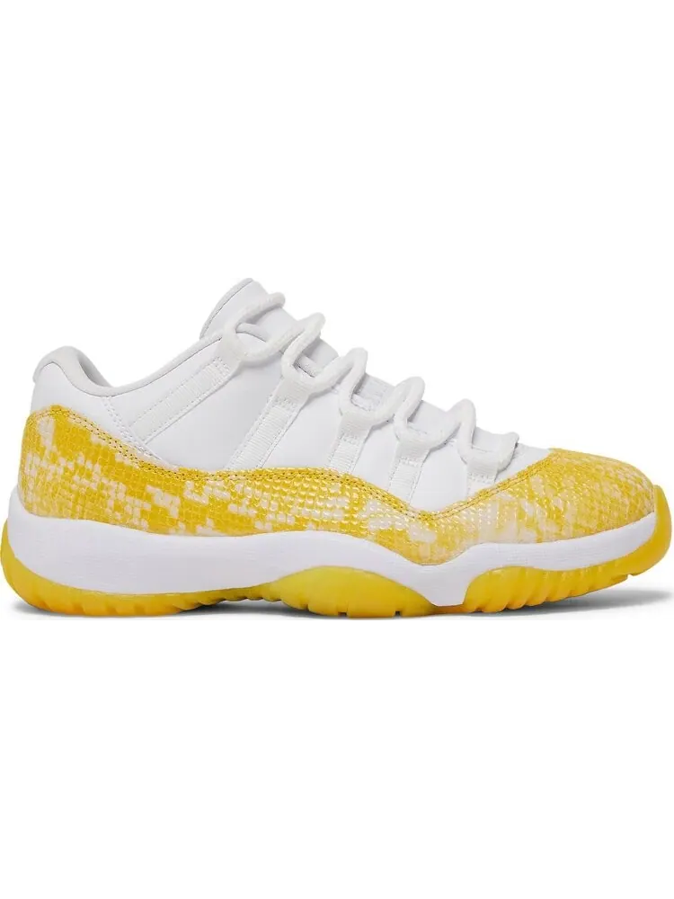 Кроссовки Wmns Air Jordan 11 Low Yellow Snakeskin — изображение 1 из 8, желтый