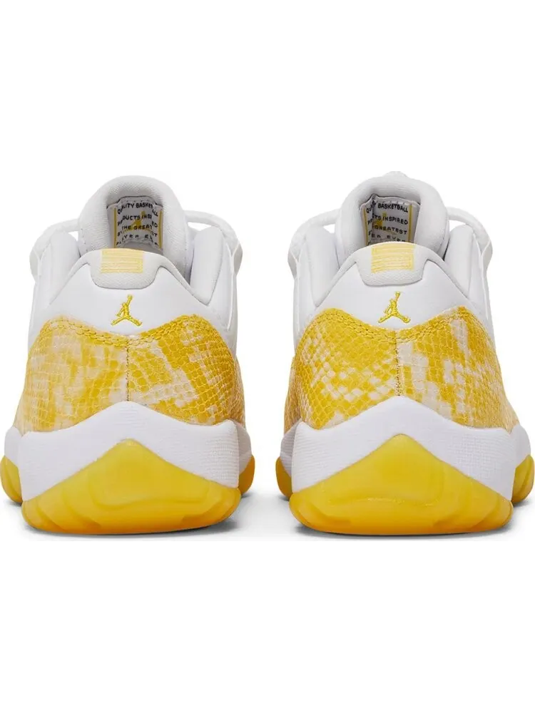 Кроссовки Wmns Air Jordan 11 Low Yellow Snakeskin — изображение 6 из 8, желтый