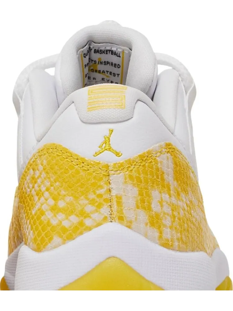 Кроссовки Wmns Air Jordan 11 Low Yellow Snakeskin — изображение 7 из 8, желтый