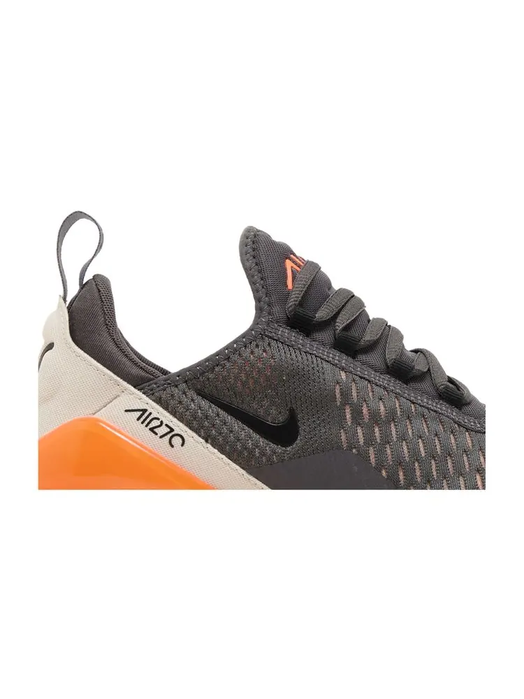 Кроссовки Nike Air Max 270 'Thunder Grey Total Orange' — изображение 2 из 8, серый оранжевый