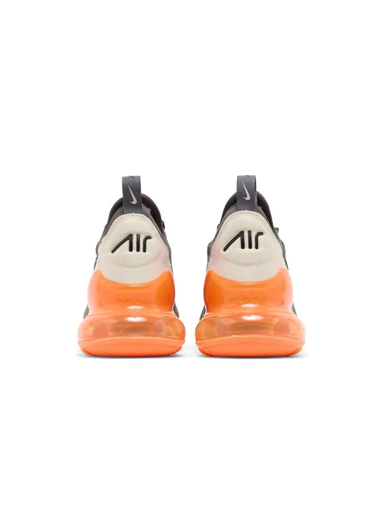 Кроссовки Nike Air Max 270 'Thunder Grey Total Orange' — изображение 6 из 8, серый оранжевый