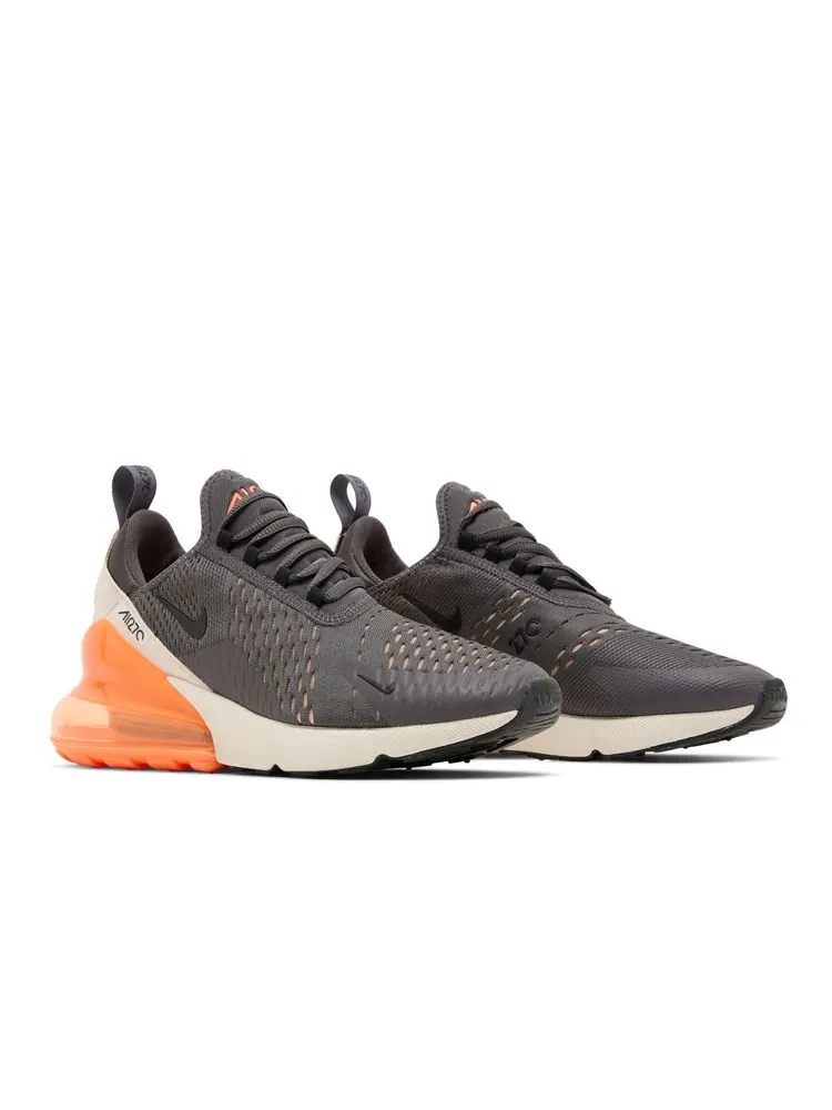 Кроссовки Nike Air Max 270 'Thunder Grey Total Orange' — изображение 8 из 8, серый оранжевый