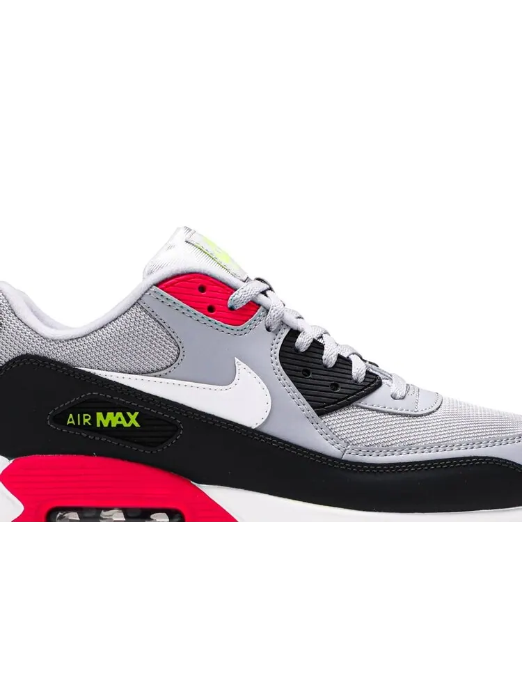 Кроссовки Nike Air Max 90 Essential 'Wolf Grey Rush Pink' — изображение 2 из 4, серый