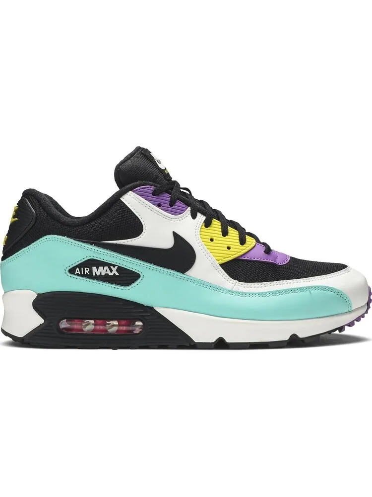 Кроссовки Nike Air Max 90 Essential 'Black Bright Violet' — изображение 1 из 8, бирюзовый