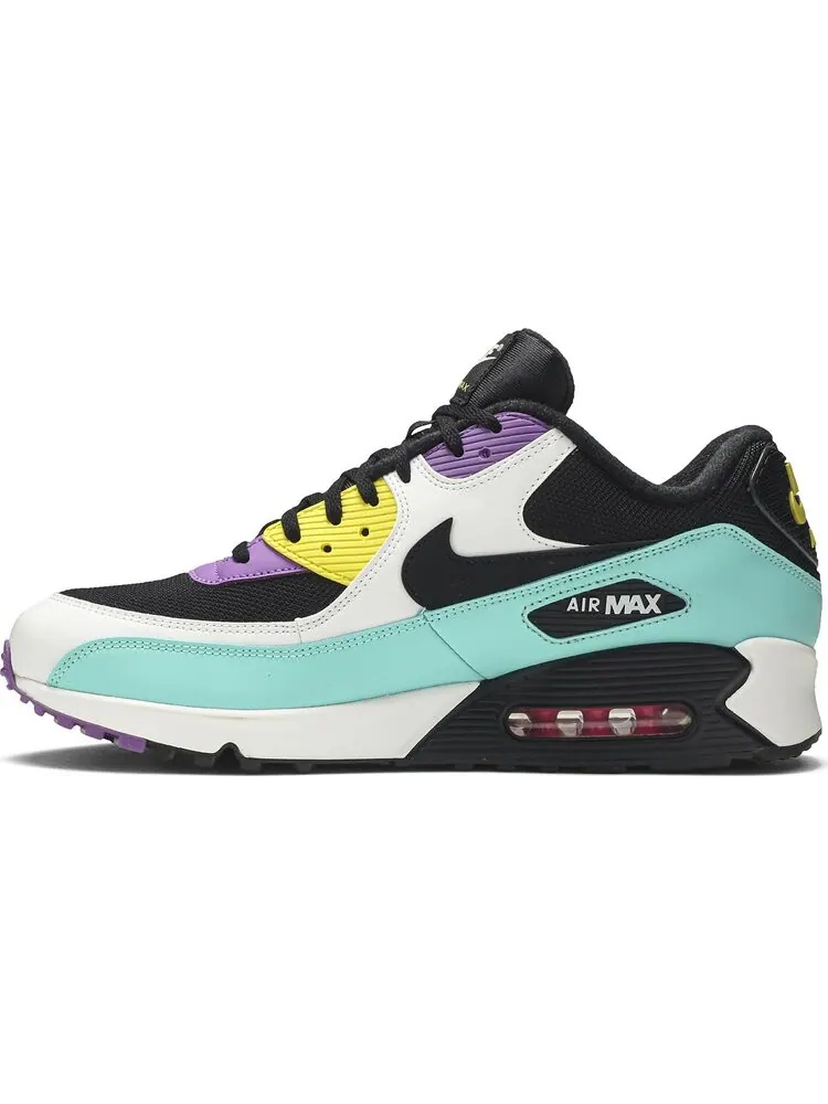Кроссовки Nike Air Max 90 Essential 'Black Bright Violet' — изображение 3 из 8, бирюзовый