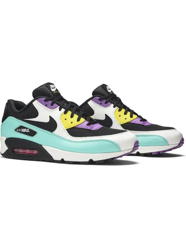 Кроссовки Nike Air Max 90 Essential 'Black Bright Violet' — изображение 8 из 8, бирюзовый