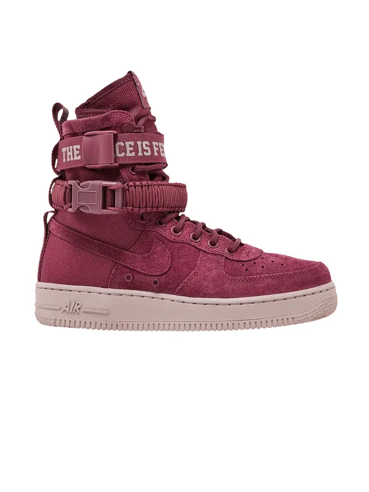 Кроссовки Nike Wmns SF Air Force 1 'Vintage Wine' — изображение 1 из 9, винтажный винный/красный