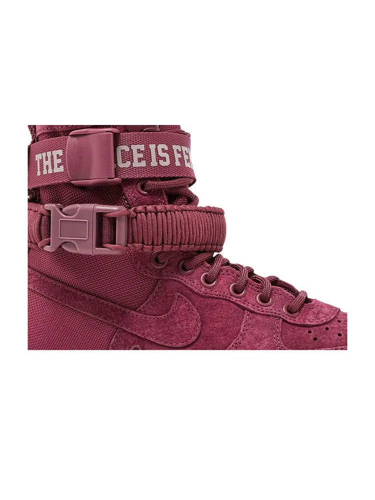 Кроссовки Nike Wmns SF Air Force 1 'Vintage Wine' — изображение 3 из 9, винтажный винный/красный