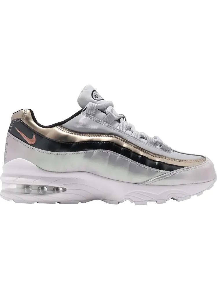 Кроссовки Nike Air Max 95 SE GS 'Metallic Red Bronze' — изображение 1 из 1, серебряный