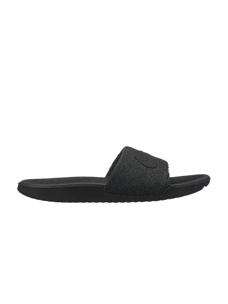 Шлепанцы Nike Kawa Slide SE GS 'Black' — изображение 1 из 1, черный