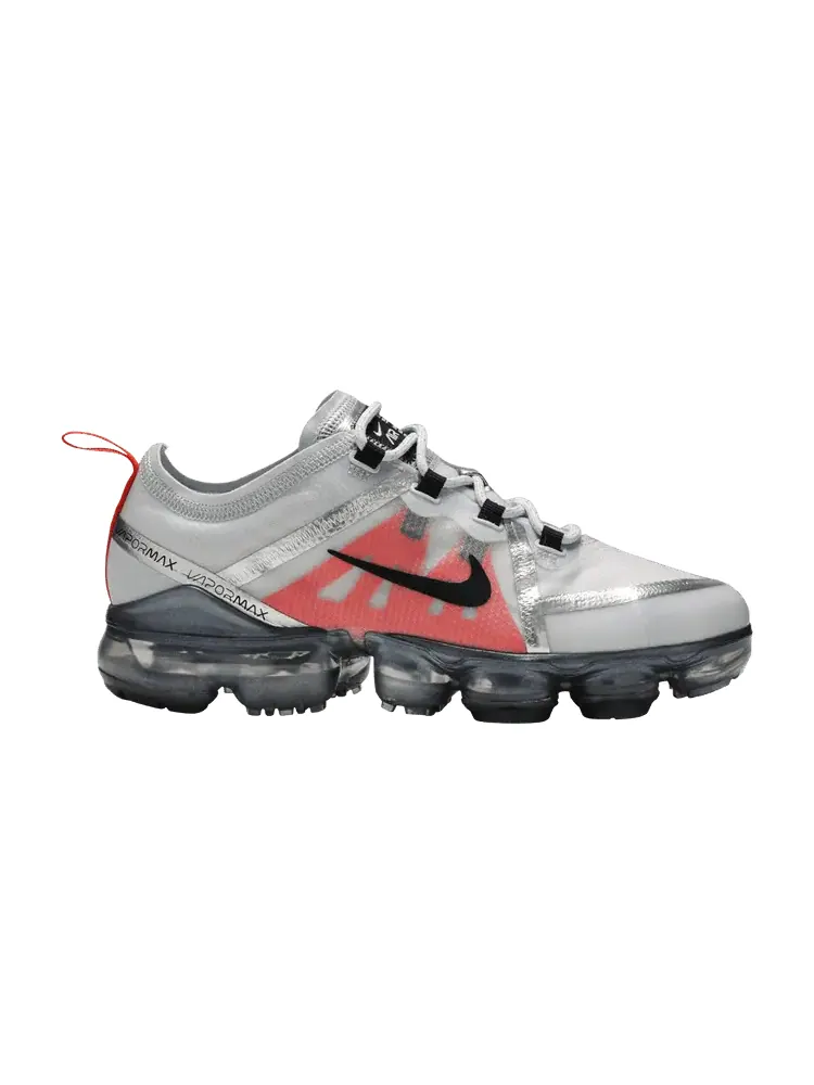 Кроссовки Nike Air VaporMax 2019 GS 'Platinum Orange' — изображение 1 из 9, платиновый/черный/белый