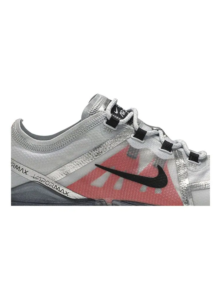 Кроссовки Nike Air VaporMax 2019 GS 'Platinum Orange' — изображение 3 из 9, платиновый/черный/белый
