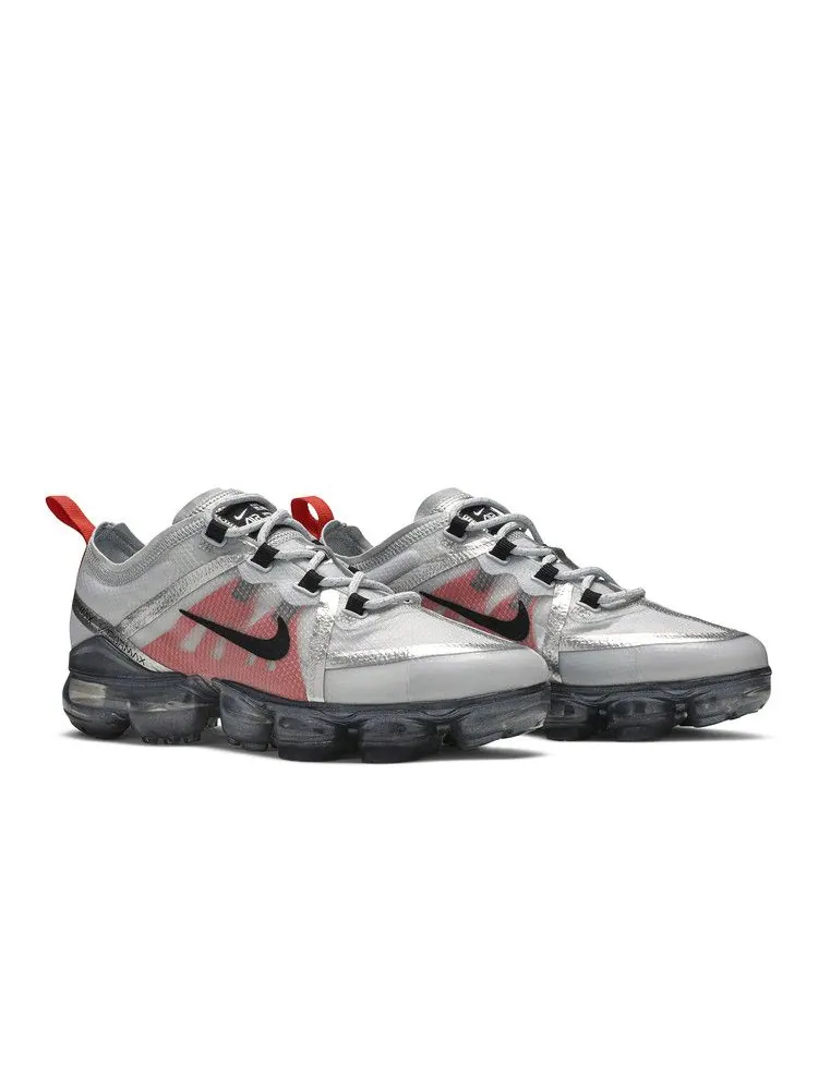 Кроссовки Nike Air VaporMax 2019 GS 'Platinum Orange' — изображение 9 из 9, платиновый/черный/белый