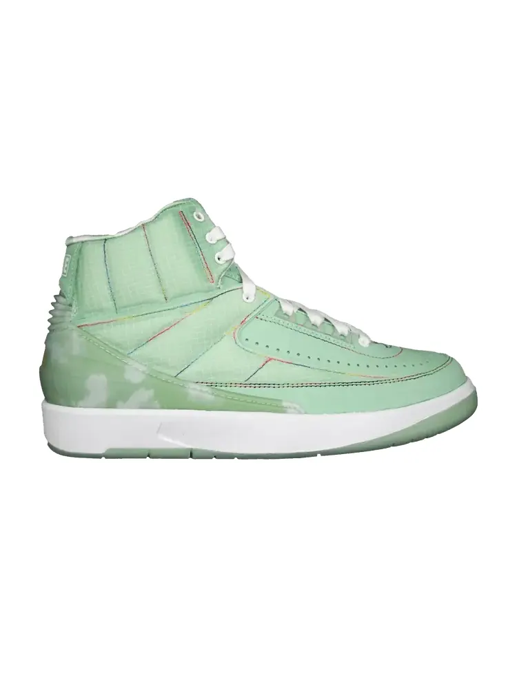 Кроссовки Air Jordan J. Balvin x Air Jordan 2 Retro SP 'Enamel Green' Sample — изображение 1 из 1, зеленый/белый/мульти