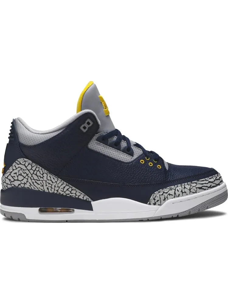 Кроссовки Air Jordan 3 Retro Michigan Wolverines PE — изображение 1 из 8, синий