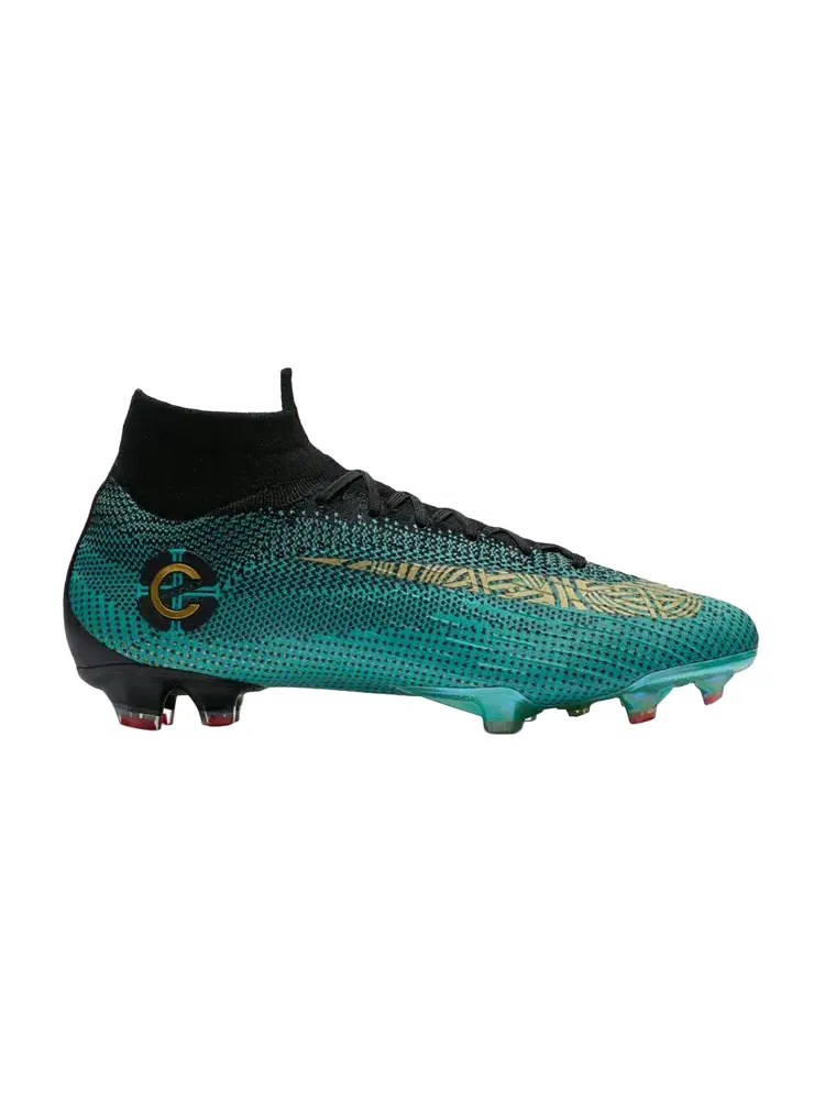 Кроссовки Nike Mercurial Superfly 6 Elite CR7 FG 'Green Black Gold' — изображение 1 из 1, зеленый