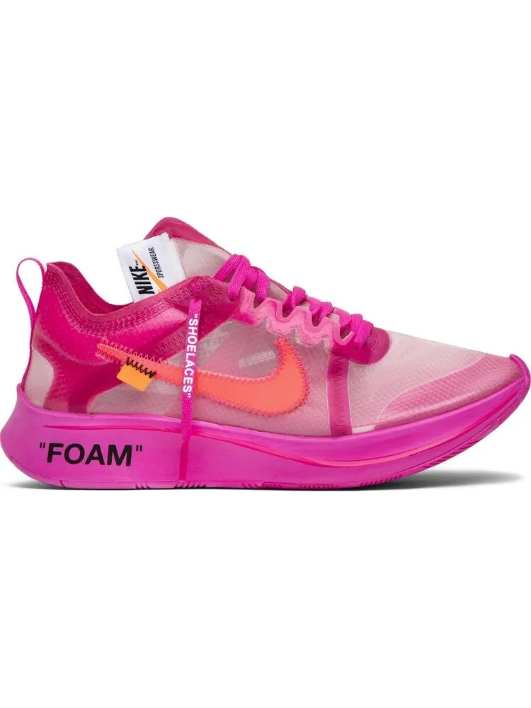 Кроссовки Nike Off-White x Zoom Fly SP 'Tulip Pink' — изображение 1 из 8, розовый
