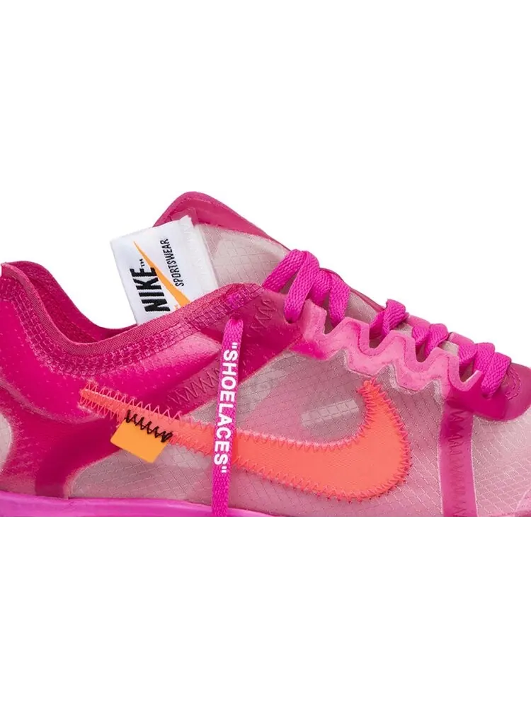Кроссовки Nike Off-White x Zoom Fly SP 'Tulip Pink' — изображение 2 из 8, розовый