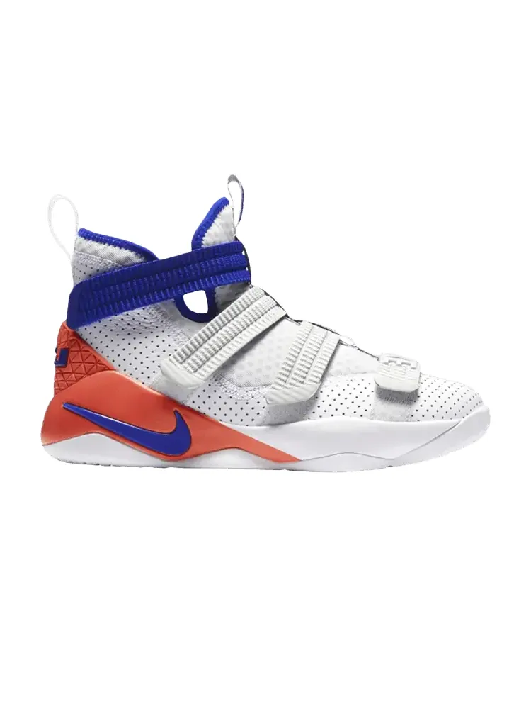 Кроссовки Nike LeBron Soldier 11 SFG GS 'Ultramarine' — изображение 1 из 1, белый/синий