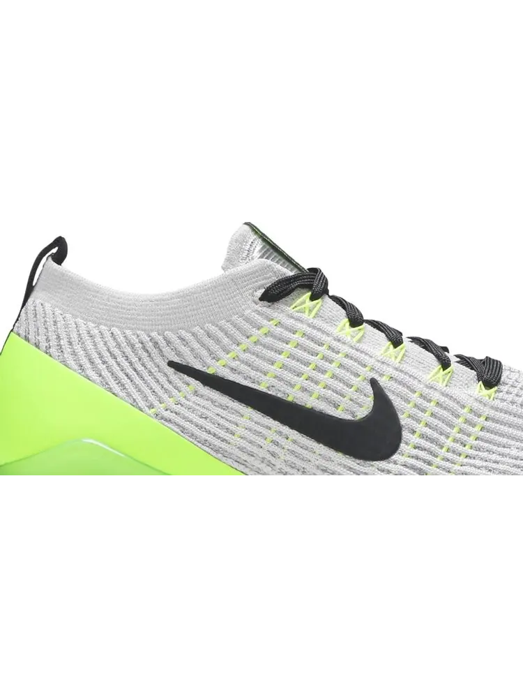 Кроссовки Nike Air VaporMax Flyknit 3 'Electric Green' — изображение 2 из 8, серый