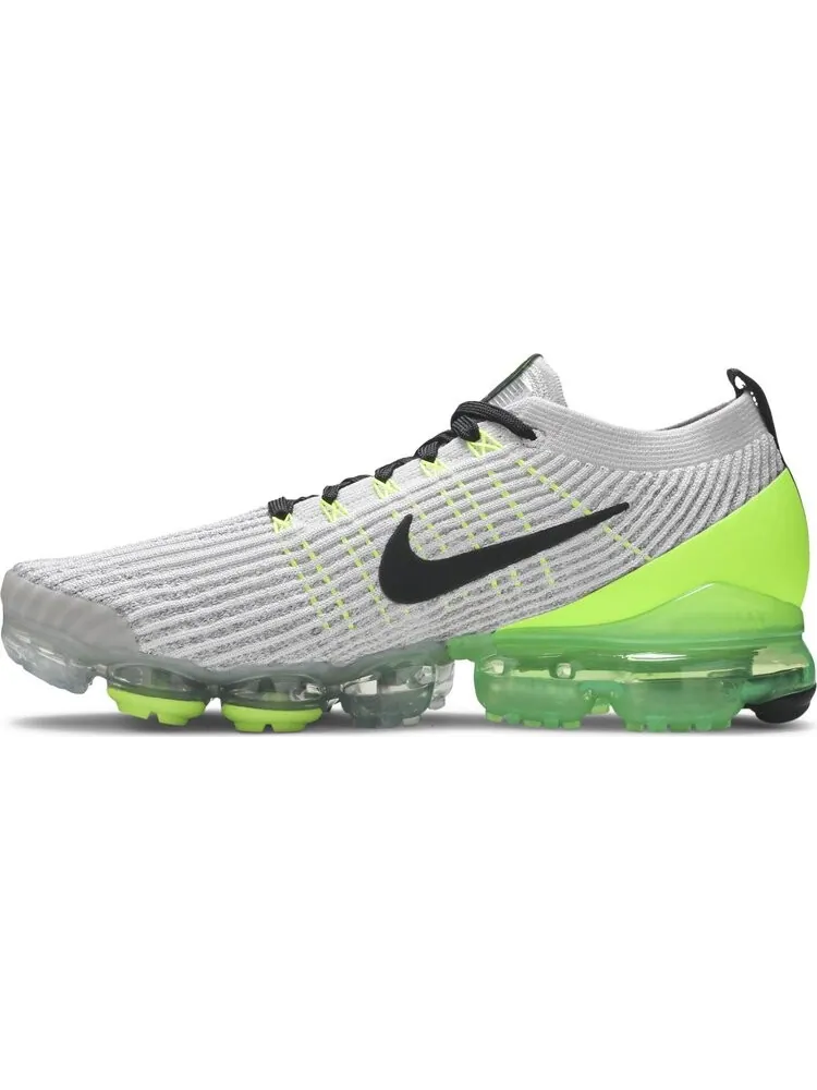 Кроссовки Nike Air VaporMax Flyknit 3 'Electric Green' — изображение 3 из 8, серый