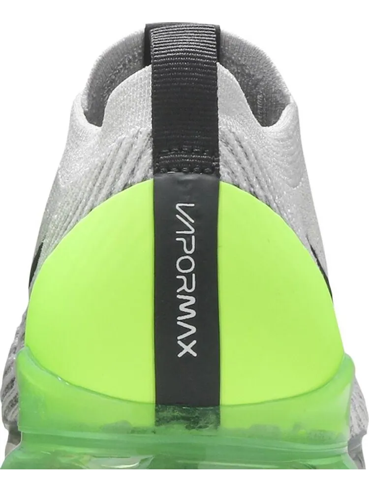 Кроссовки Nike Air VaporMax Flyknit 3 'Electric Green' — изображение 7 из 8, серый