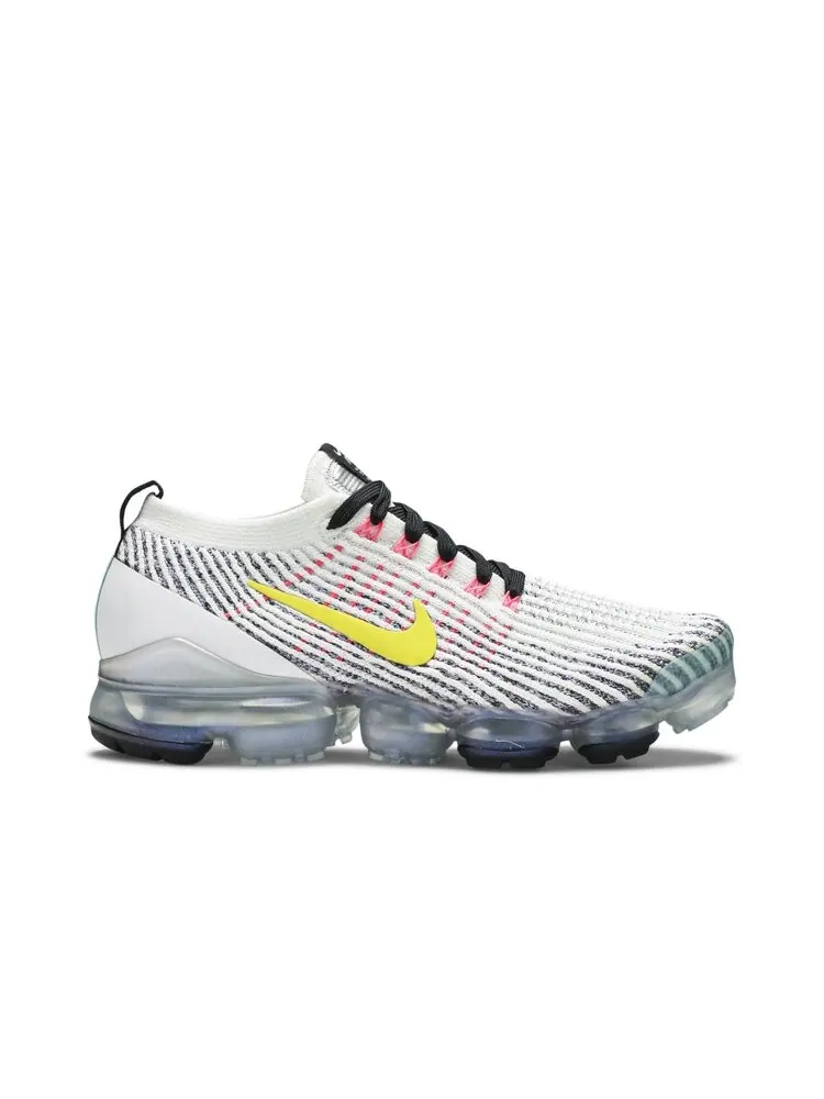 Кроссовки Nike Air VaporMax Flyknit 3 'White Dynamic Yellow' — изображение 1 из 4, белый
