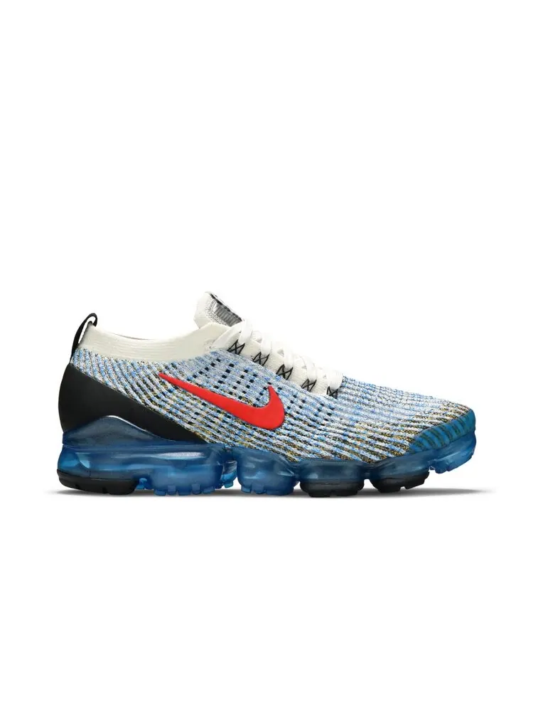 Кроссовки Nike Air VaporMax Flyknit 3 'Photo Blue Gold' — изображение 1 из 4, белый