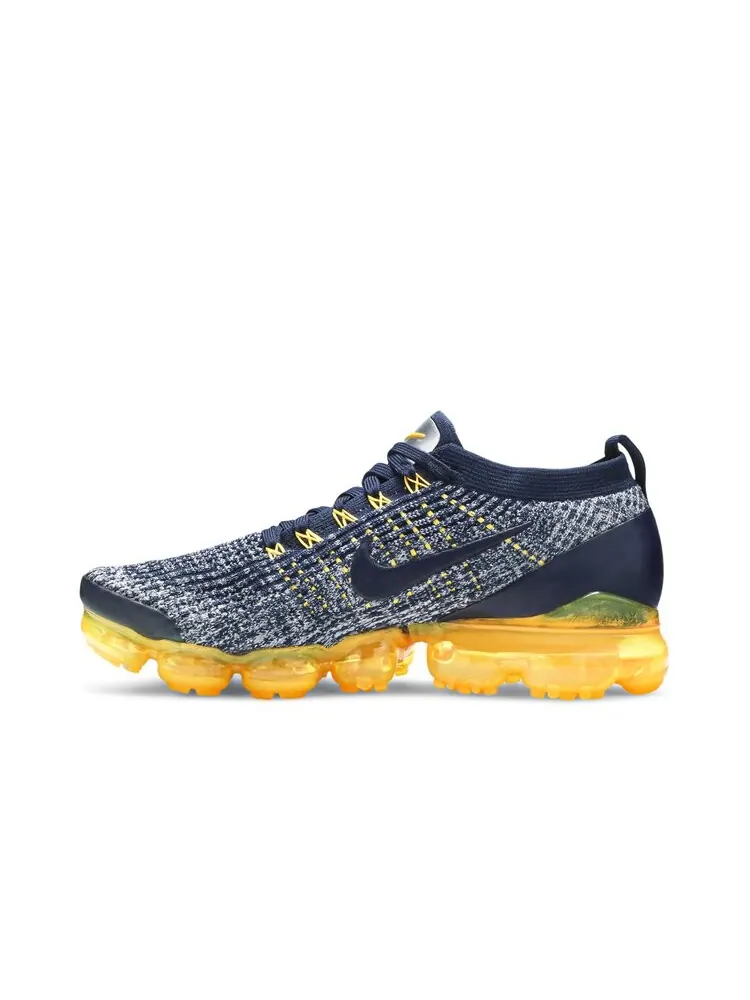 Кроссовки Nike Air VaporMax Flyknit 3 'College Navy Orange' — изображение 3 из 4, синий