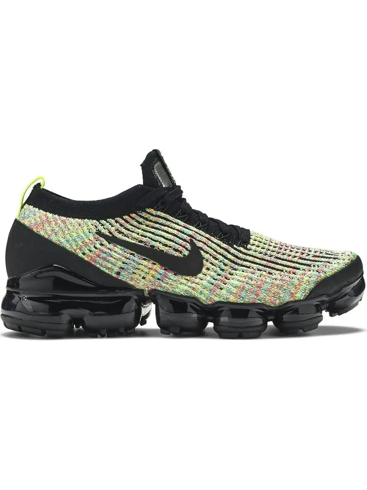 Кроссовки Nike Wmns Air Vapor Max Flyknit 3 — изображение 1 из 8, черный-зеленый
