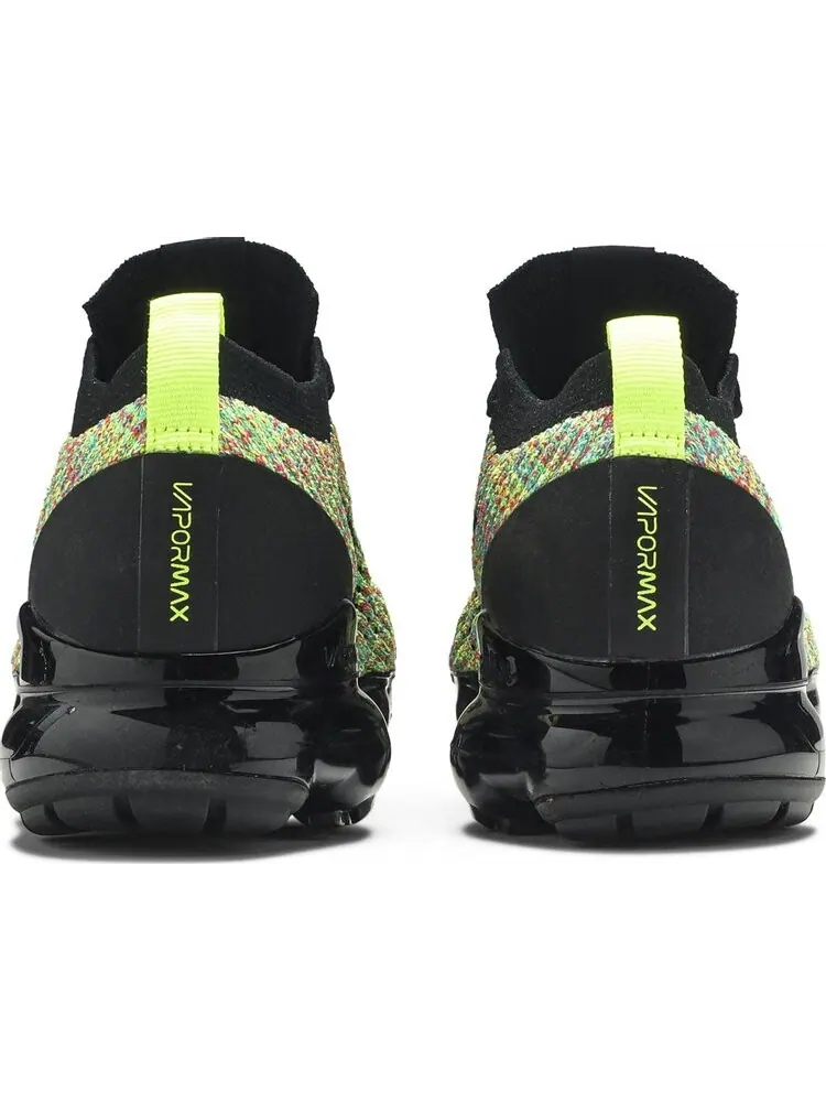 Кроссовки Nike Wmns Air Vapor Max Flyknit 3 — изображение 6 из 8, черный-зеленый