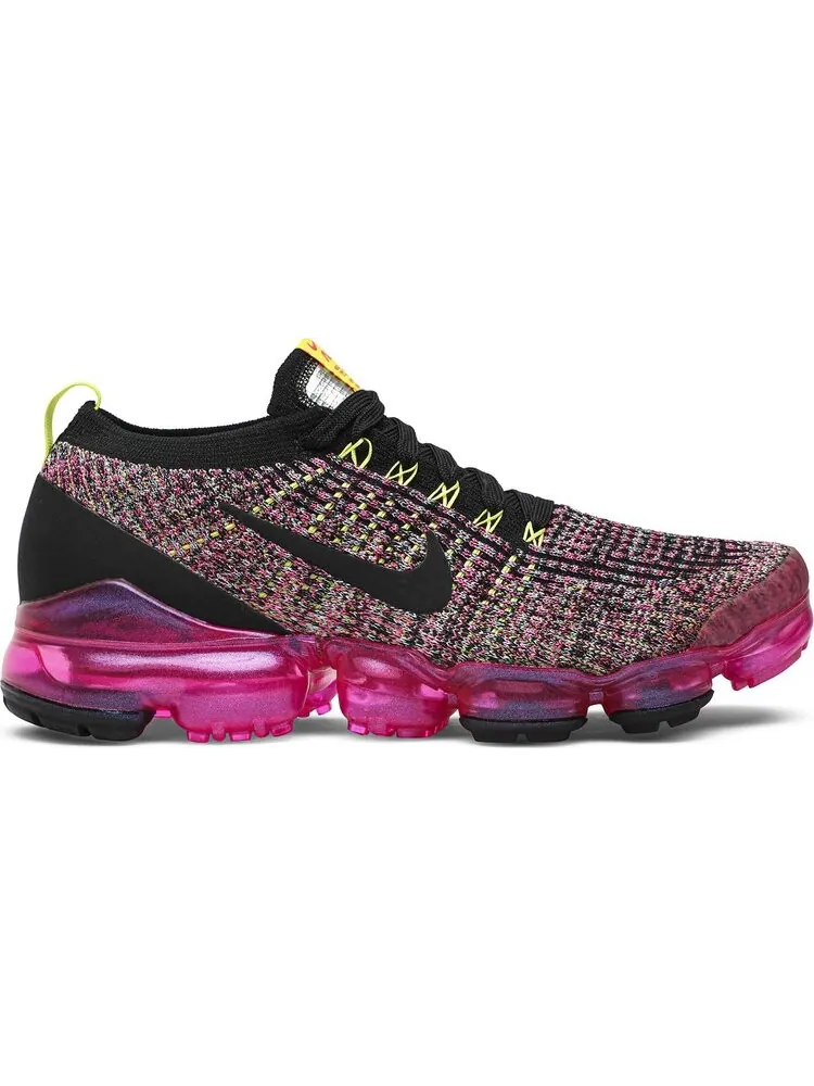 Кроссовки Nike Wmns Air VaporMax Flyknit 3 'Black Pink Blast' — изображение 1 из 8, розовый