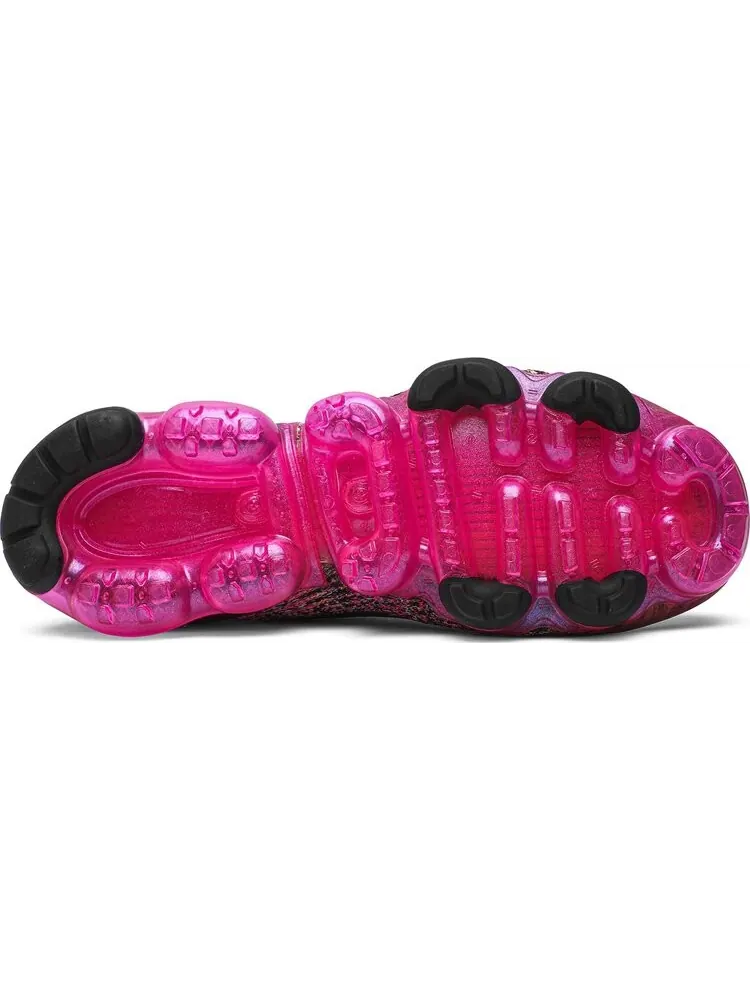 Кроссовки Nike Wmns Air VaporMax Flyknit 3 'Black Pink Blast' — изображение 4 из 8, розовый