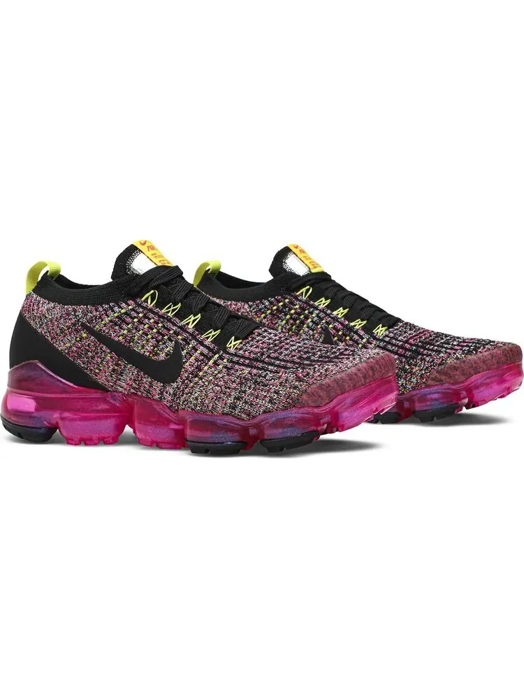 Кроссовки Nike Wmns Air VaporMax Flyknit 3 'Black Pink Blast' — изображение 8 из 8, розовый