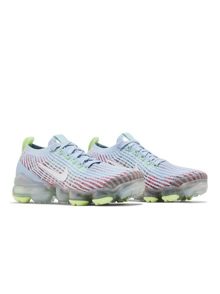Кроссовки Nike Wmns Air Vapormax Flyknit 3 'Hydrogen Blue Volt' — изображение 9 из 9, синий/светлый синий