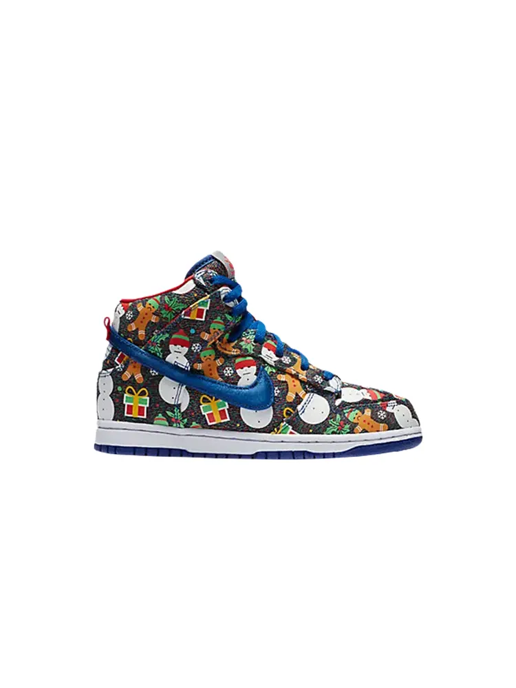 Кроссовки Nike Concepts x SB Dunk High PS 'Ugly Christmas Sweater' 2017 — изображение 1 из 1, мульти